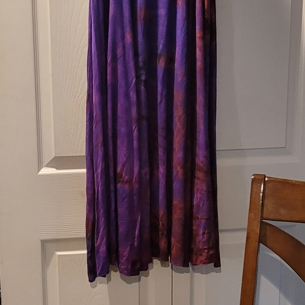 Tie dye maxi skirt